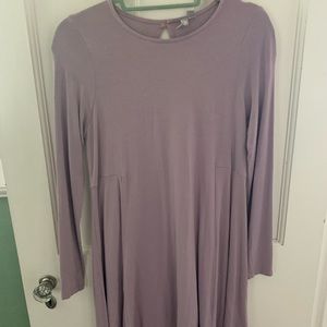 ASOS purple log sleeve dress